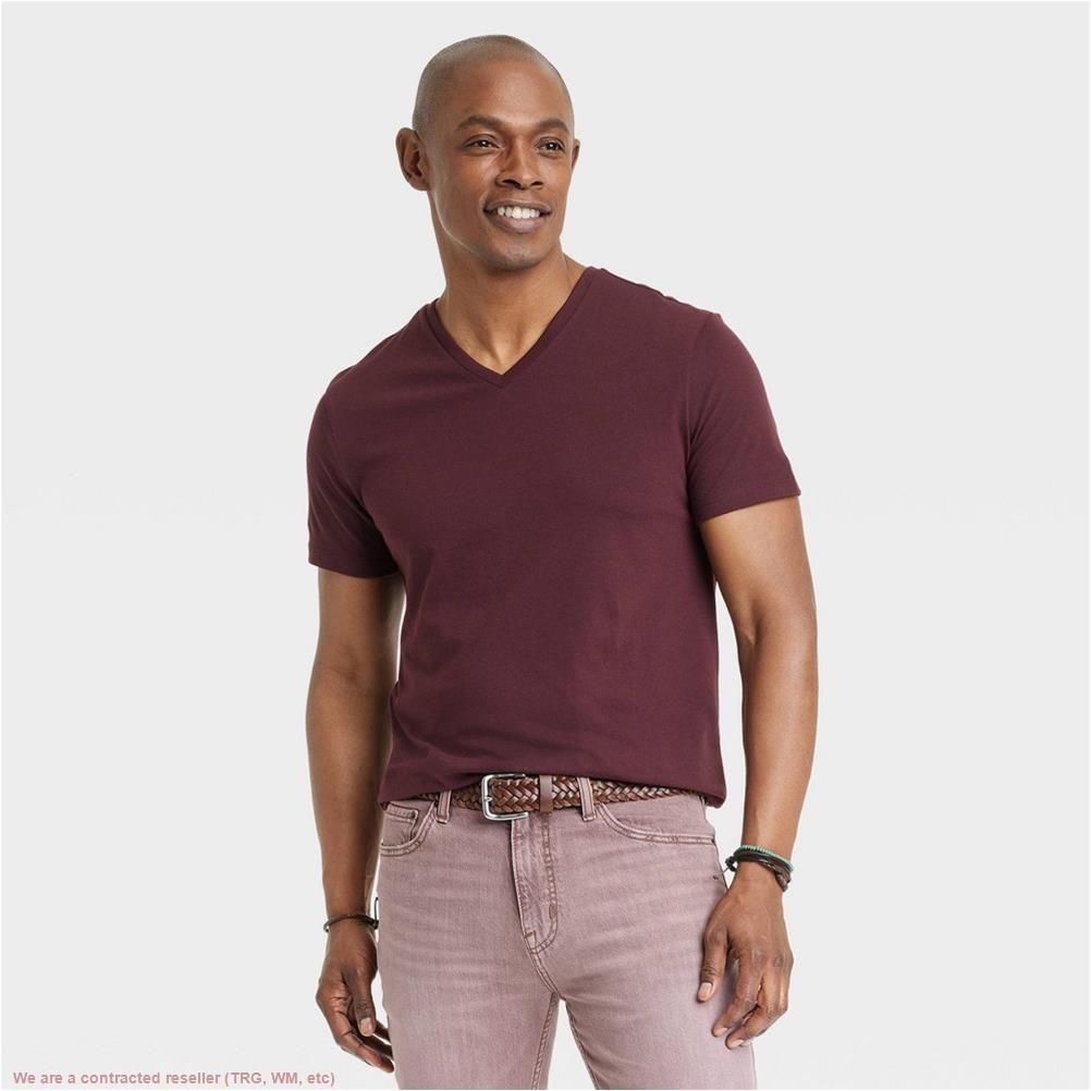 Men's Every Wear V-Neck T-Shirt - Goodfellow & Co Pom Mystery L *SEE DEAL!!!* gallery