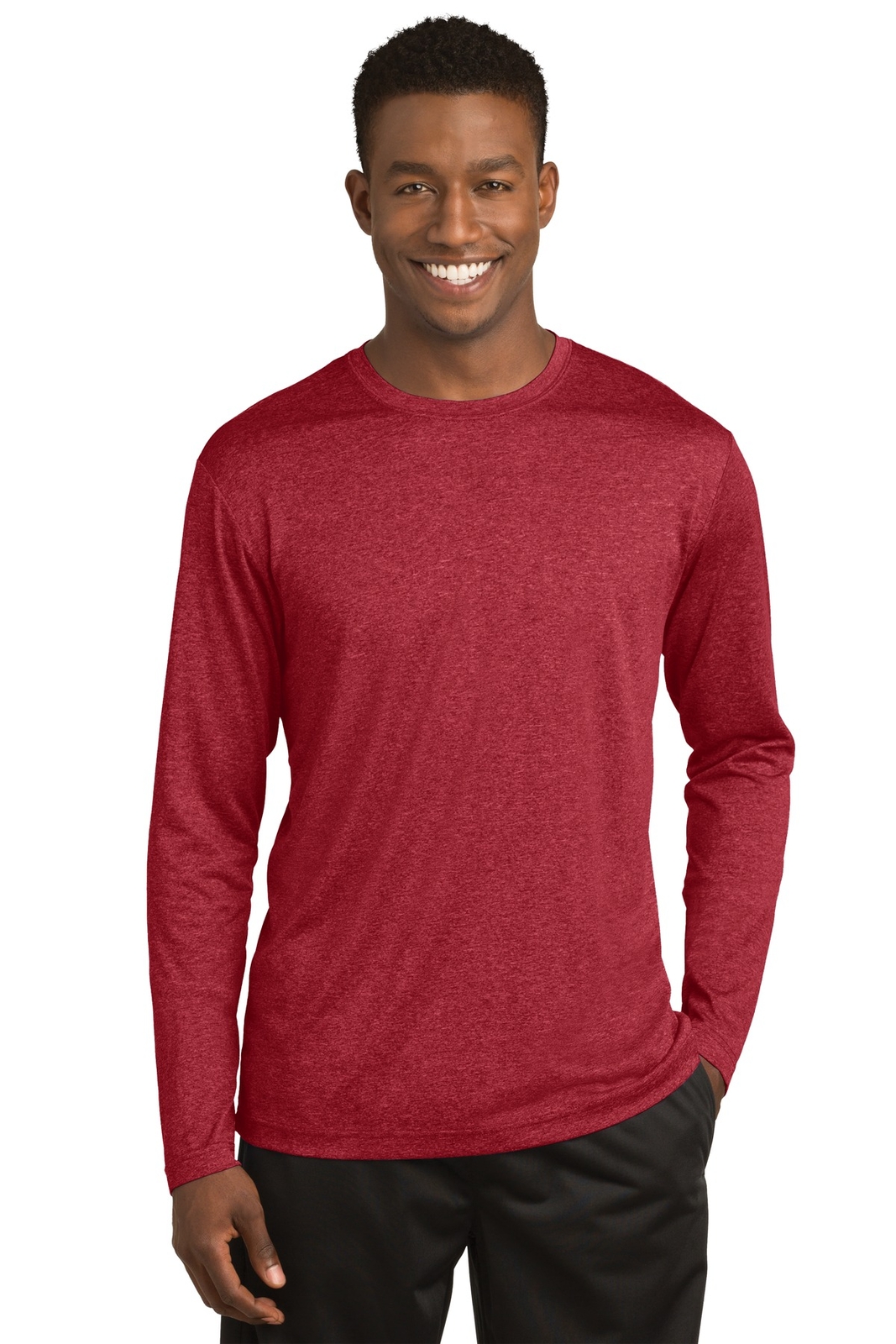 ST360LS Sport-Tek Long Sleeve Heather Contender Tee gallery