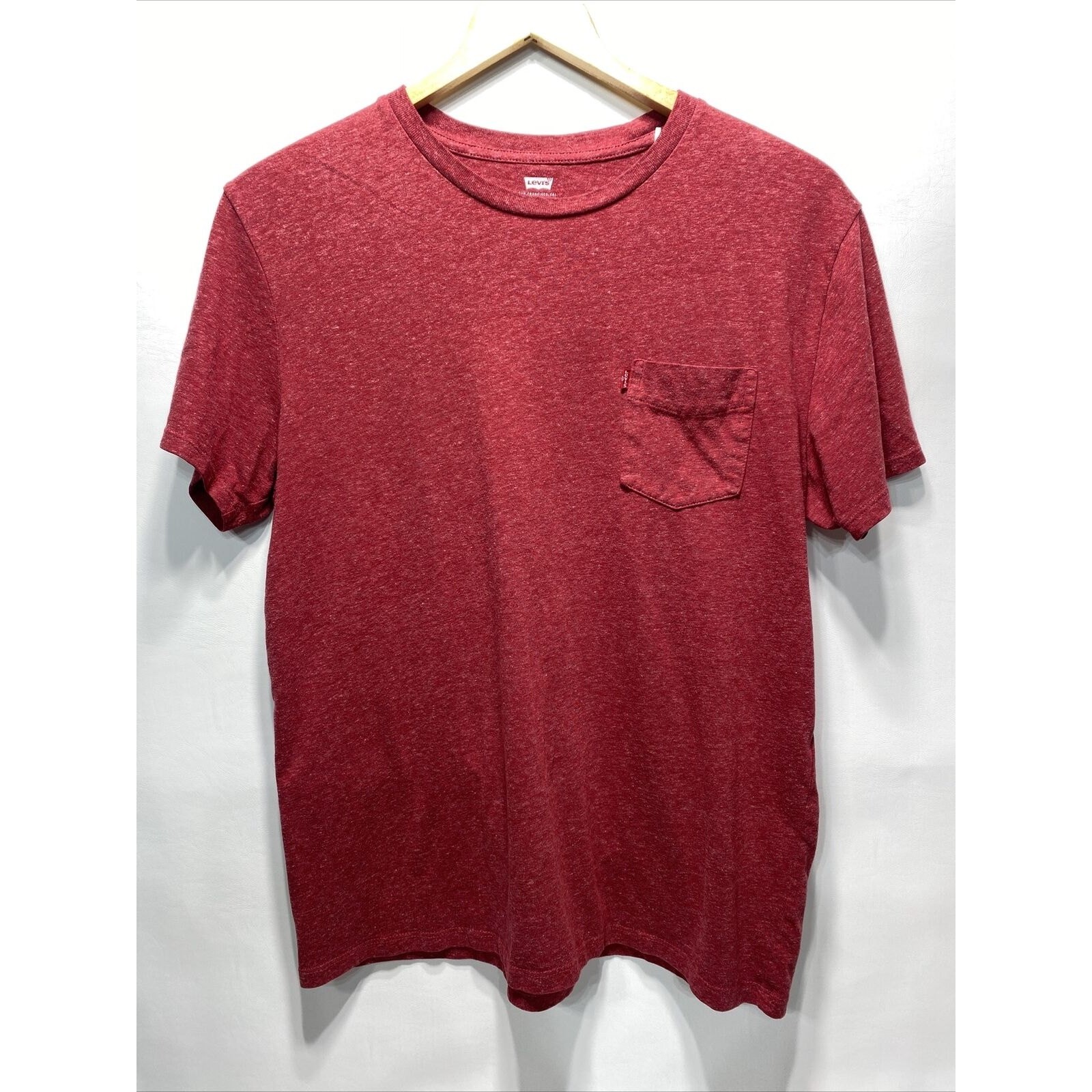 Levi’s Red Tab Semi Sheer Red Pocket T Shirt Men’s Large 42-44 gallery