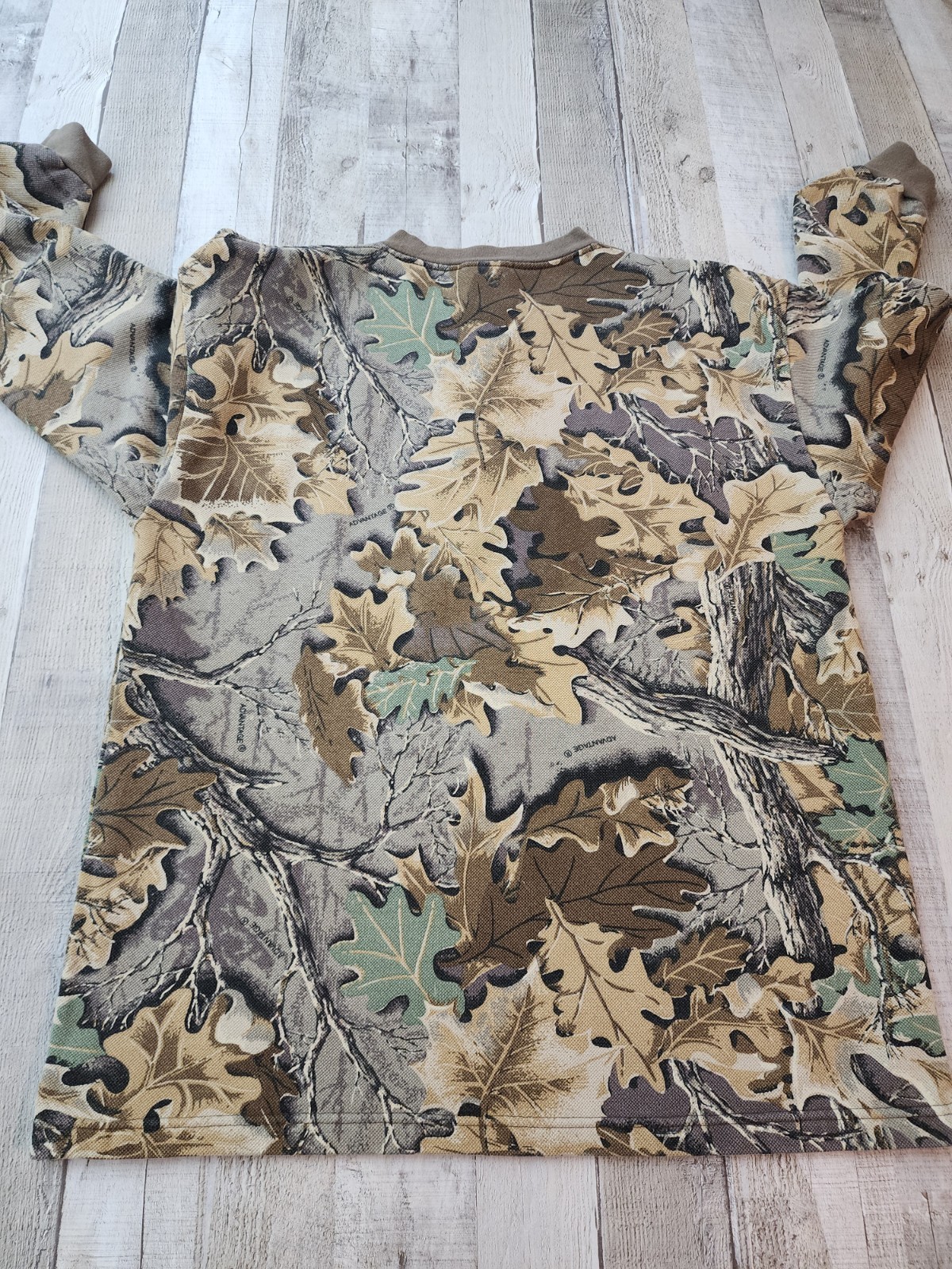 Vtg Distressed Ace Sportswear Thermal Henley Shirt Men's Large *SEE DESCRIPTION gallery