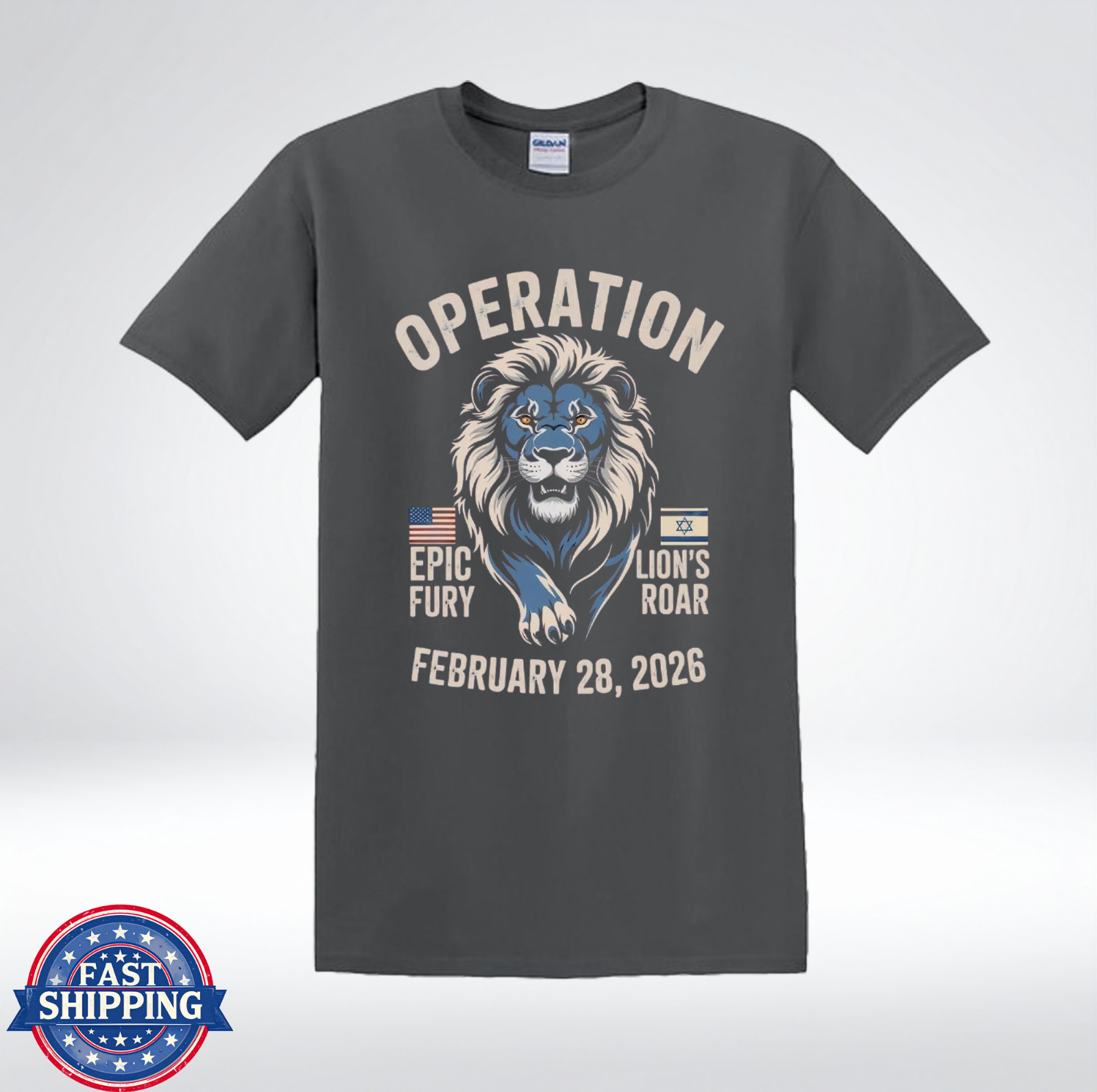 Operation Epic Fury Lion Graphic Patriotic 2026 T-Shirt gallery