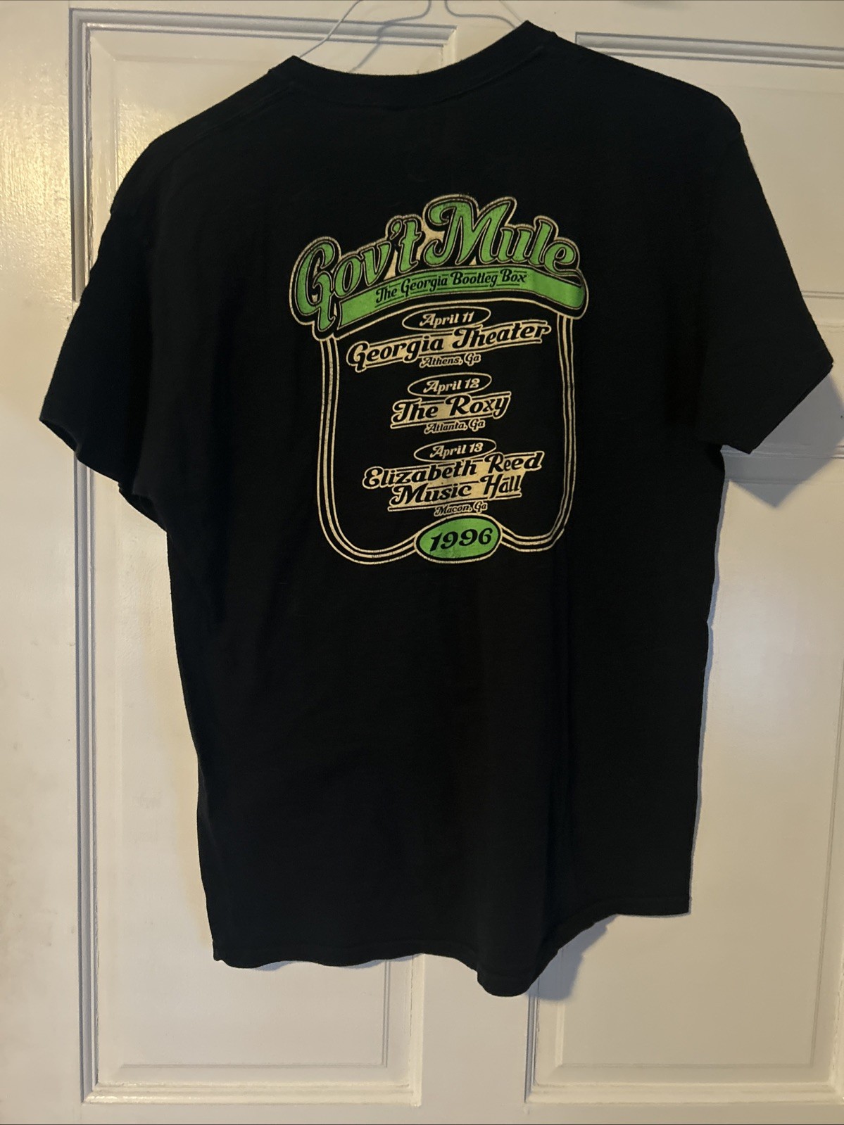 Gov't Mule 1996 Georgia Bootleg Box Shirt Mens L Black Tour Tee gallery