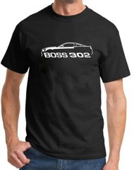 2012 2013 Ford Boss 302 Mustang Classic Outline Design Tshirt NEW