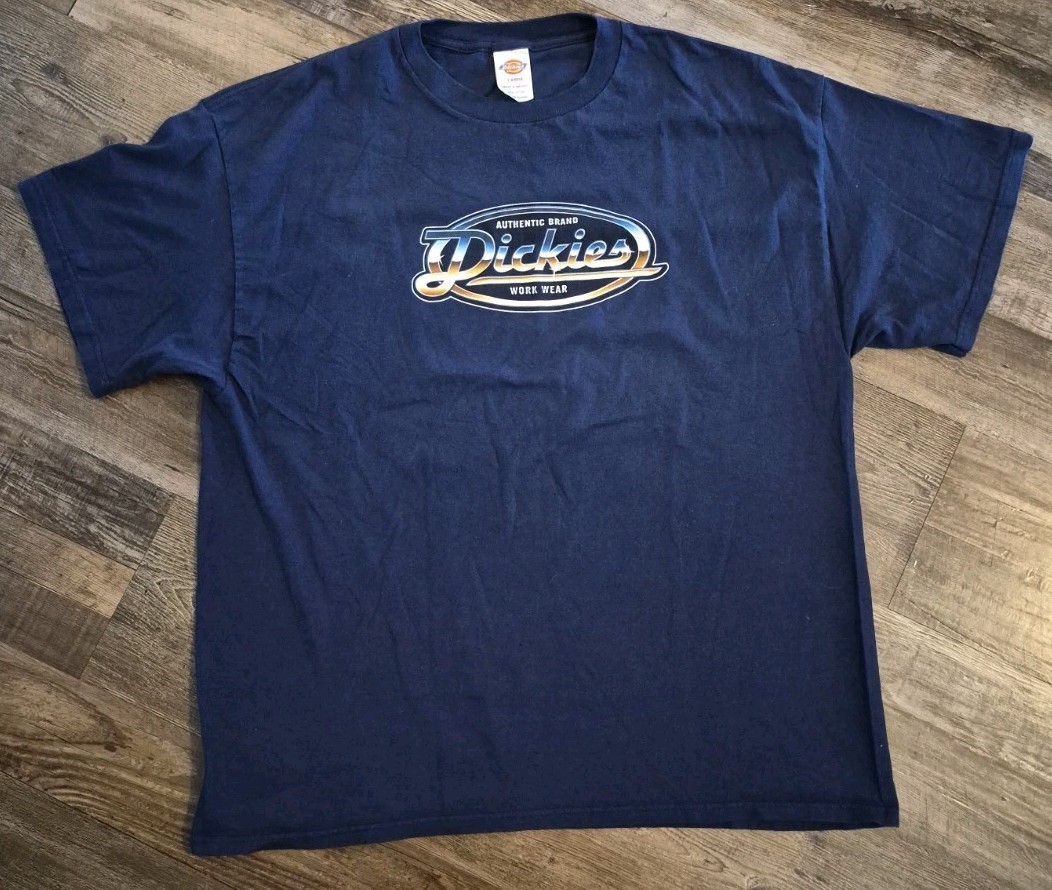Dickies Workwear Logo Men’s Large T-Shirt Navy Blue