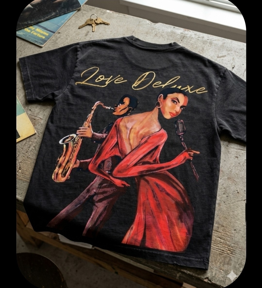 SADE LOVE DELUXE ON A SHAKA HEAVYWEIGHT GARMET SHIRT "MODERN" gallery