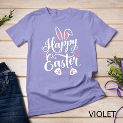 Happy Easter Bunny Rabbit Face Funny Easter Day Women Girls Unisex T-shirt
