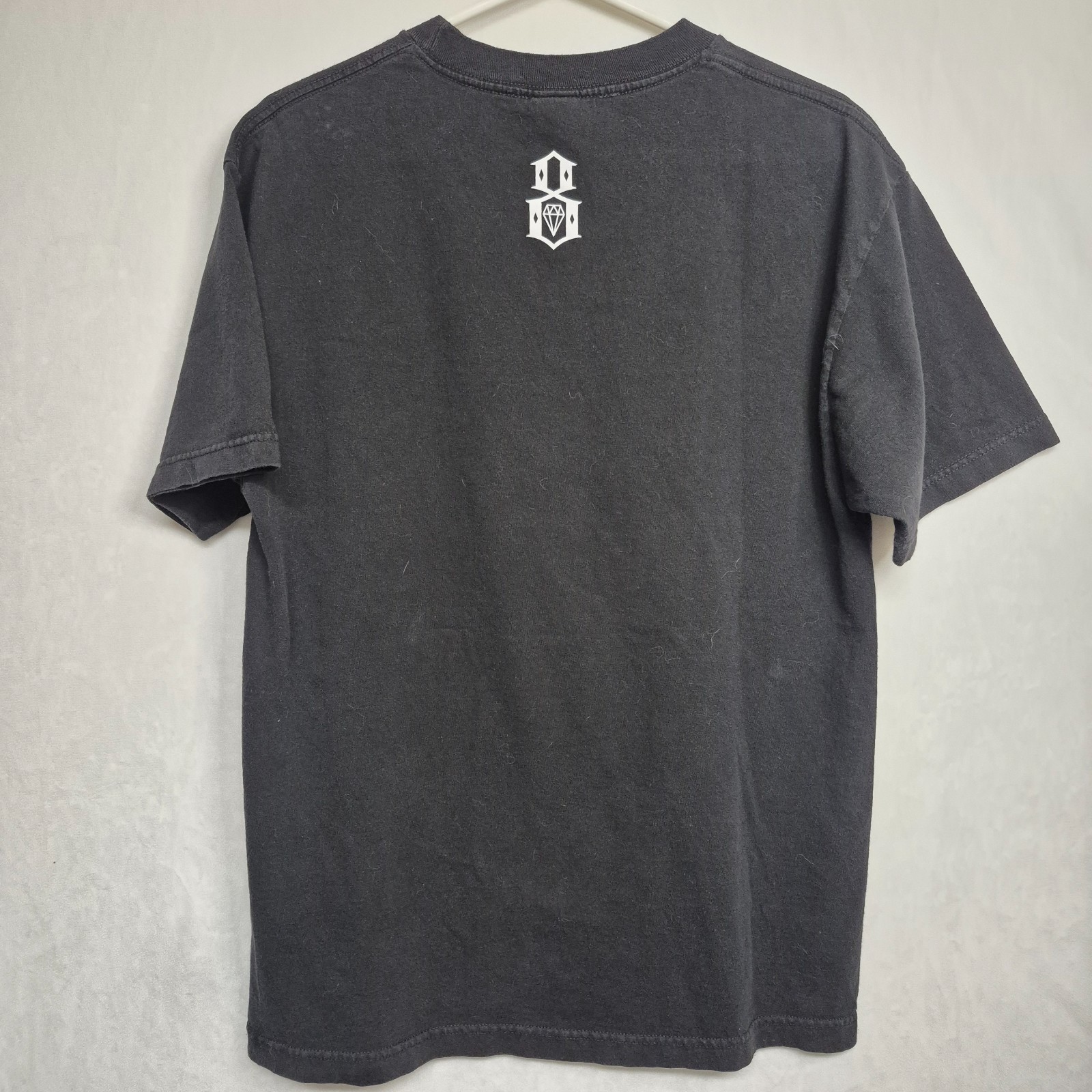 VINTAGE Rebel Eight Y2K Graphic Skull and Snake TShirt Size L Black Goth Grunge gallery