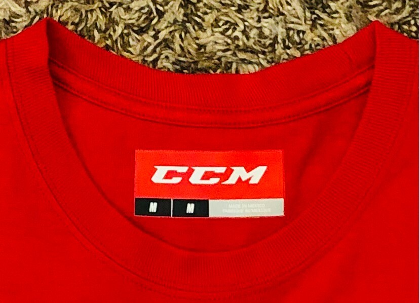 CCM Official Hockey Performance Men's Red T-Shirt Size M gallery