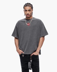 Valabasas Men Kaen Boxy Oversize Tee Dark Grey
