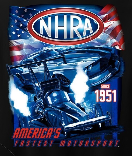 NHRA AMERICAS FASTEST MOTOR SPORT SINCE 1951 BLACK TEE FREE SHIPPING gallery
