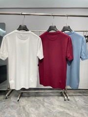Brunello Cucinelli Men’s Classic Print Casual Crew Neck T-Shirt Short Sleeve