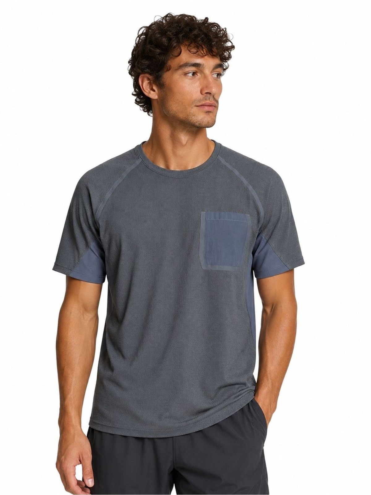 Lululemon Ventilated Hiking Short Sleeve Shirt Gray Men’s Medium