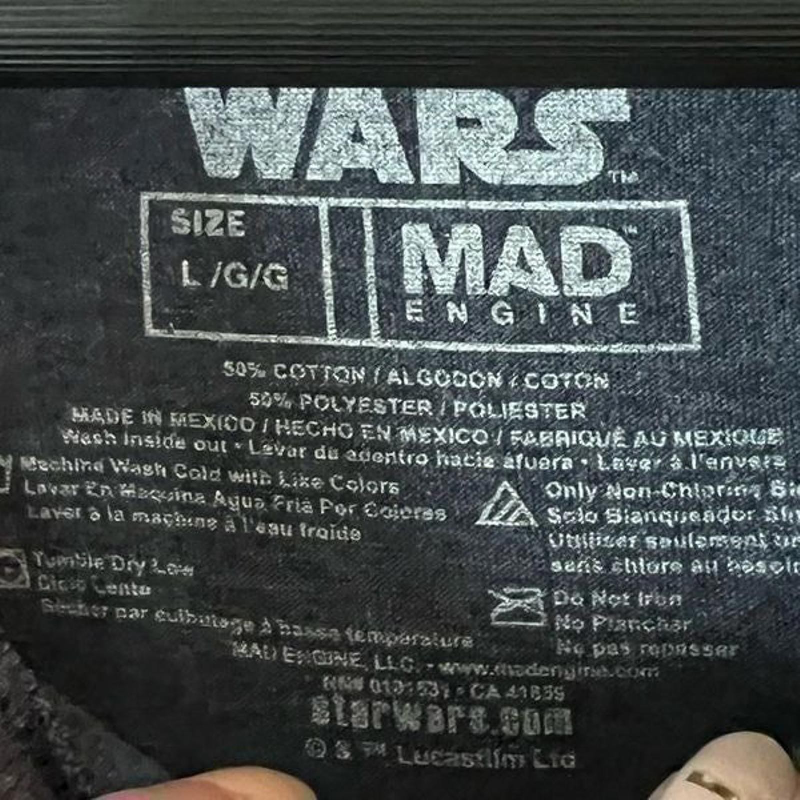 Star Wars Mens Large "Death Star Road" T-Shirt Vader Stormtroopers Beatles Parod gallery