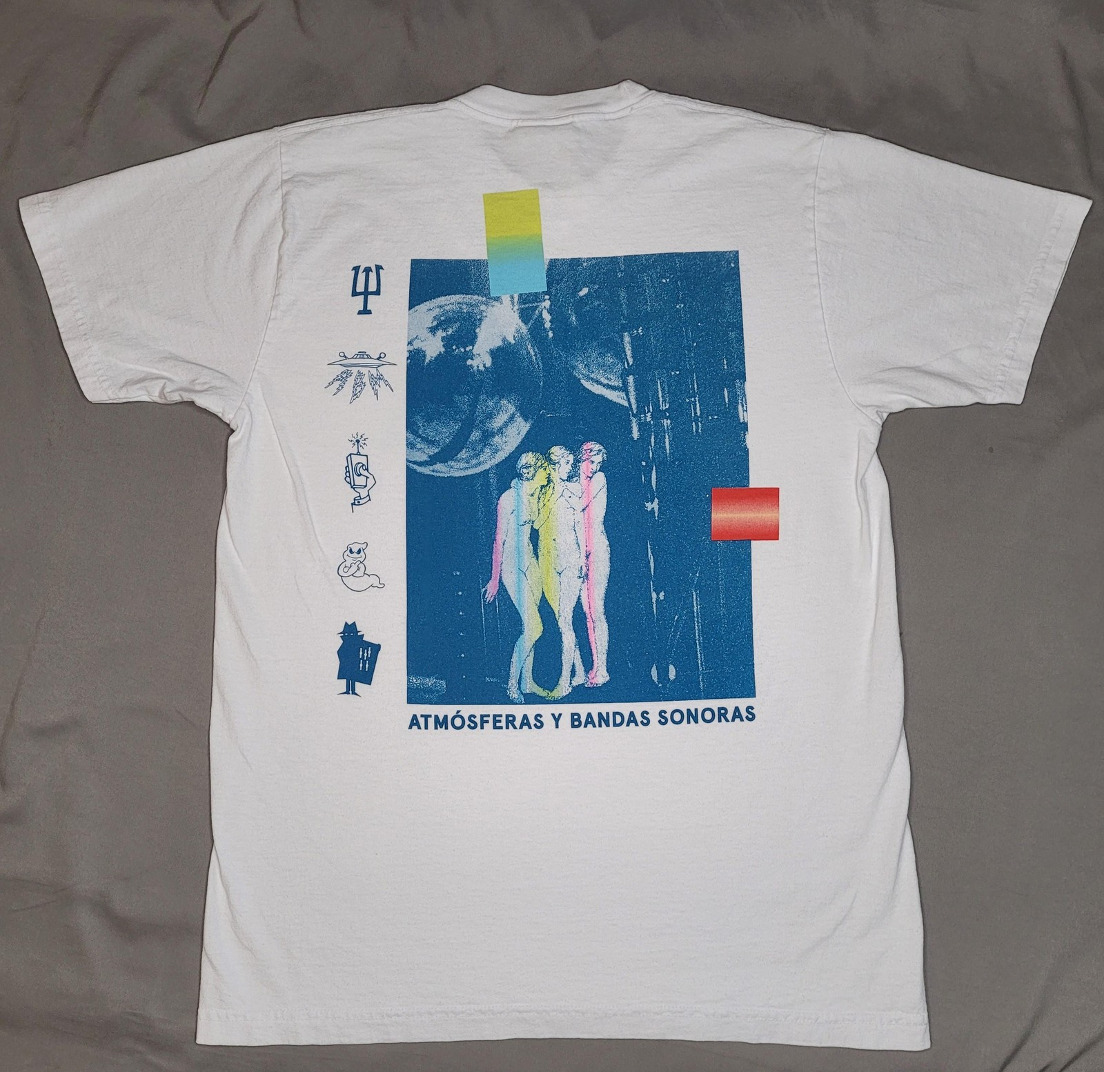 NEU! Shirt Mens Medium Atmósferas y Bandas Sonoras Graphic Tee Crimewave USA gallery