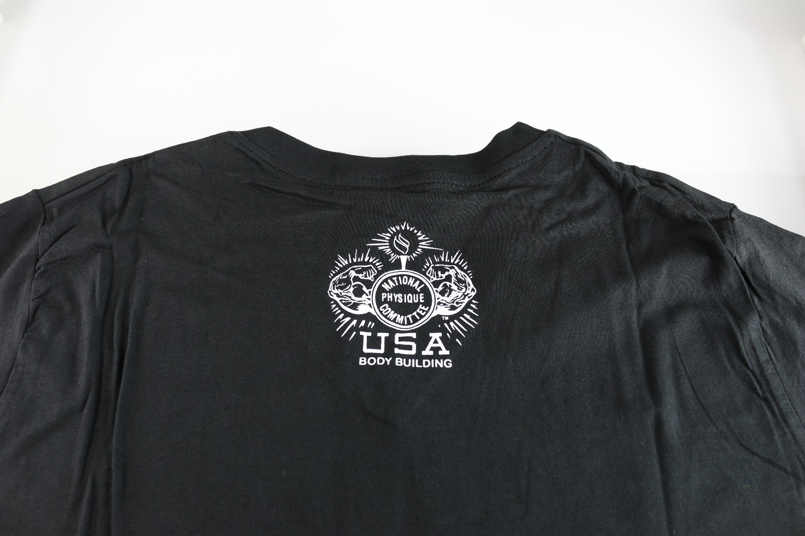 Mens Workout NPC Bodybuilding Wear Combed 100% Cotton V-Neck Top Gym T-Shirt gallery
