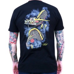 LAST CHANCE! Black Market Art Tee From The Ashes Custom Japanese Tattoo Dragon
