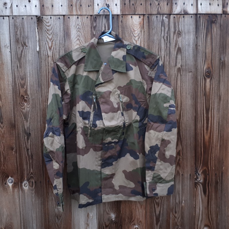 FRENCH FRANCE F2 CE CAMOUFLAGE SHIRT / JACKET 88C – 34 1/2 INCH CHEST – NEW