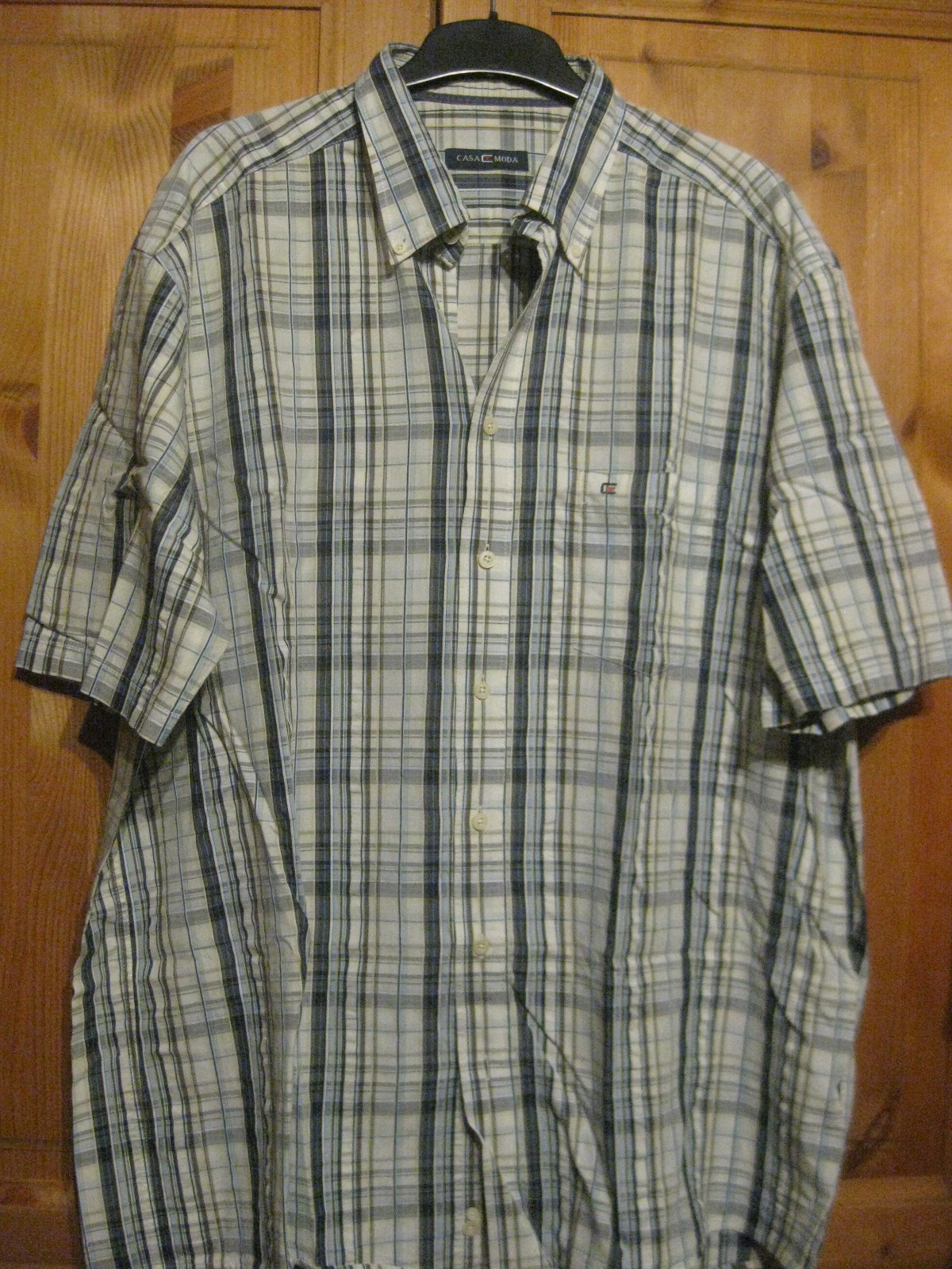 Casa Moda men’s shirt size 2XL 45/46 check worn well maintained sporty