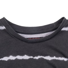 Beautiful Giant Devil’s Eye Series Mens Striped T-Shirt Crew Neck Sportwear Tee