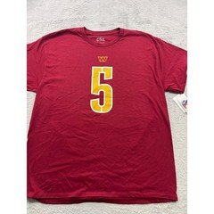 NWT Jayden Daniels Washington Commanders NFL T-Shirt Mens XL Burgundy Number 5