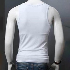 Men’s U Neck Tank Top Sleeveless Workout Vest for Gym Fitness and Training Use