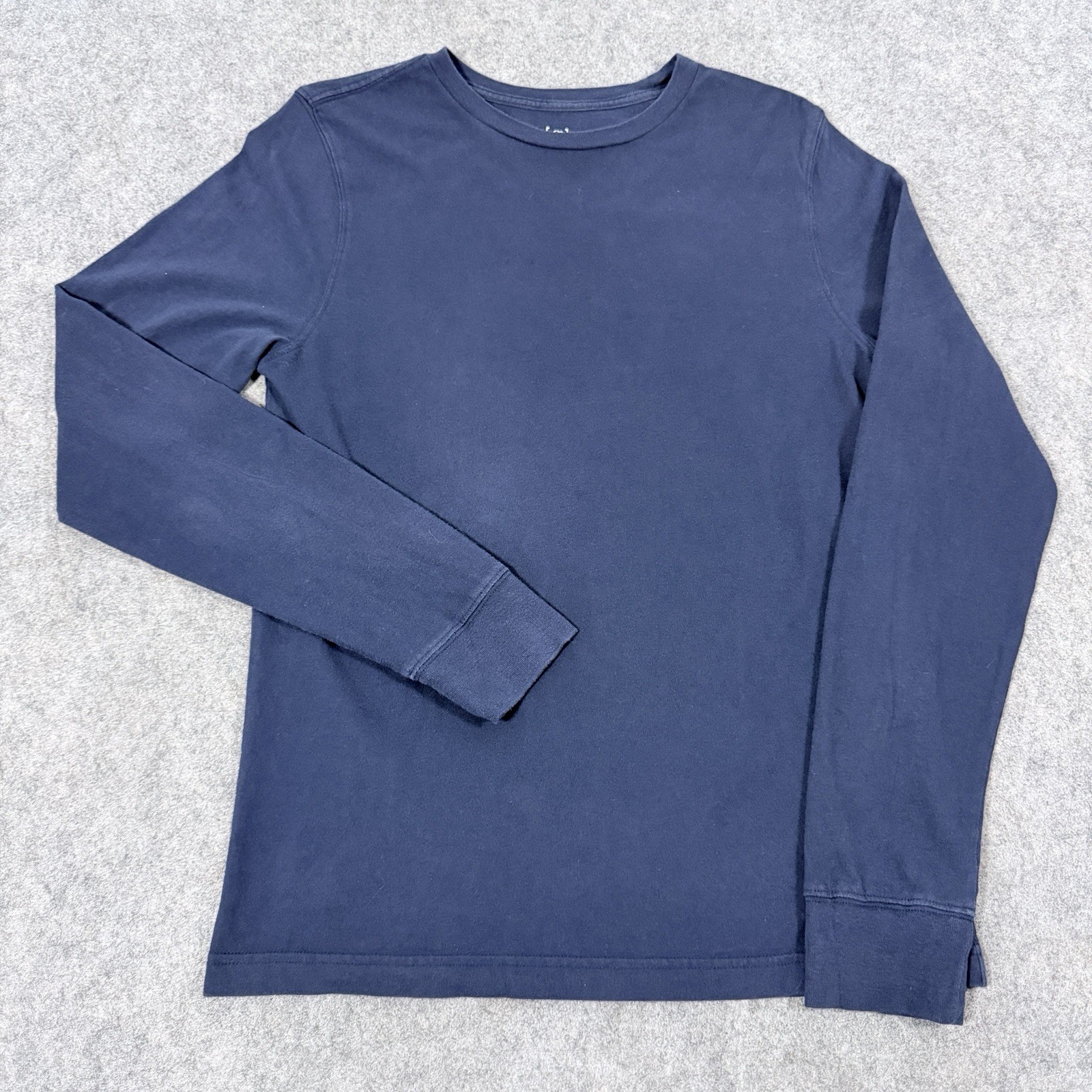 George Casual Long Sleeve Crew-Neck T-Shirt Men's Size Small (34-36) Navy Blue gallery