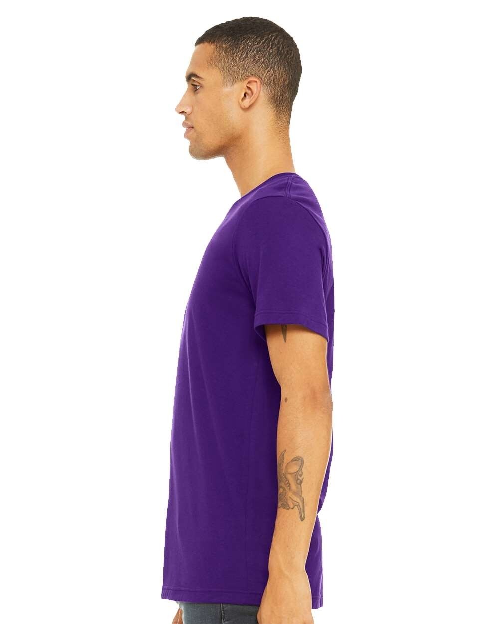 Bella + Canvas 3001C 4XL Team Purple Cotton Jersey Tee Unisex Tshirt gallery