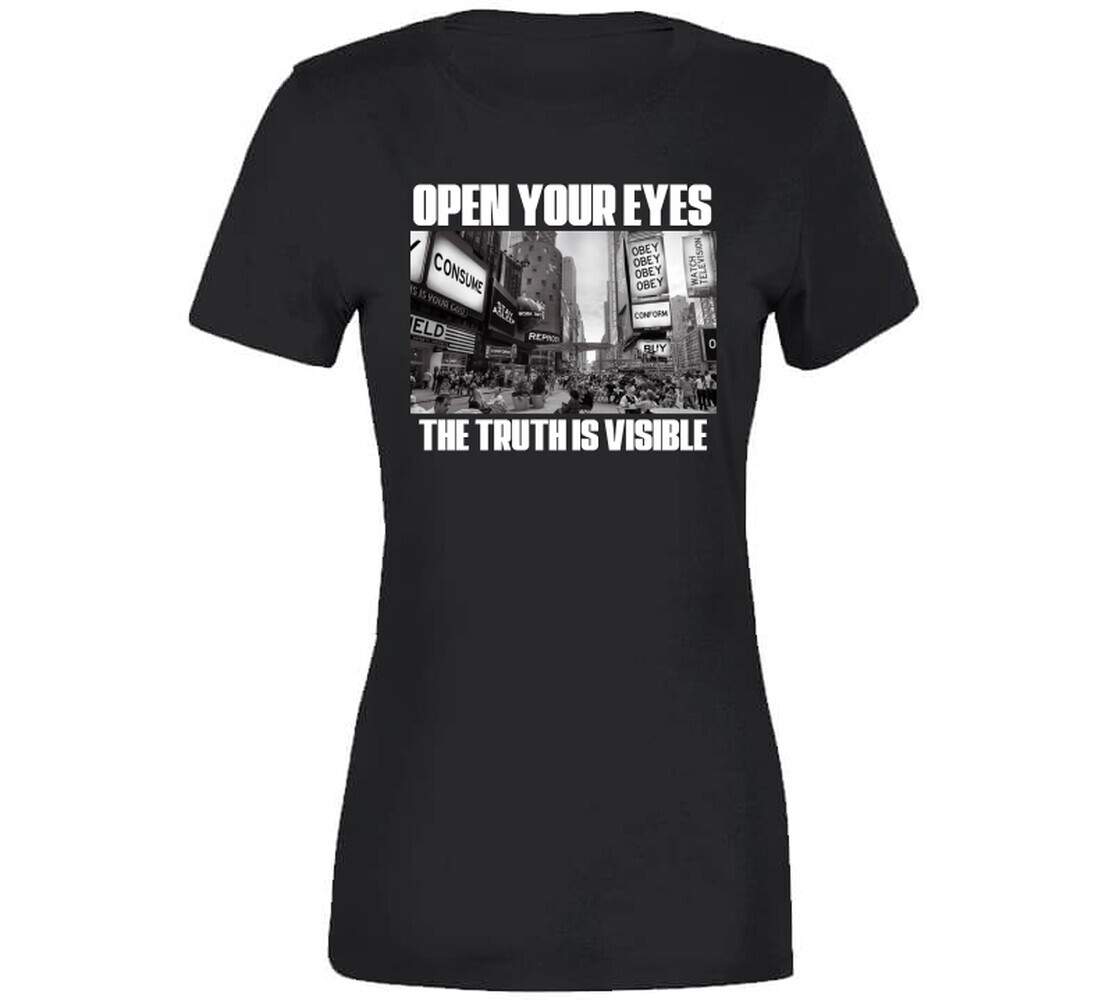 Open Your Eyes The Truth Is Visible They Live Roddy Piper Fan T Shirt gallery