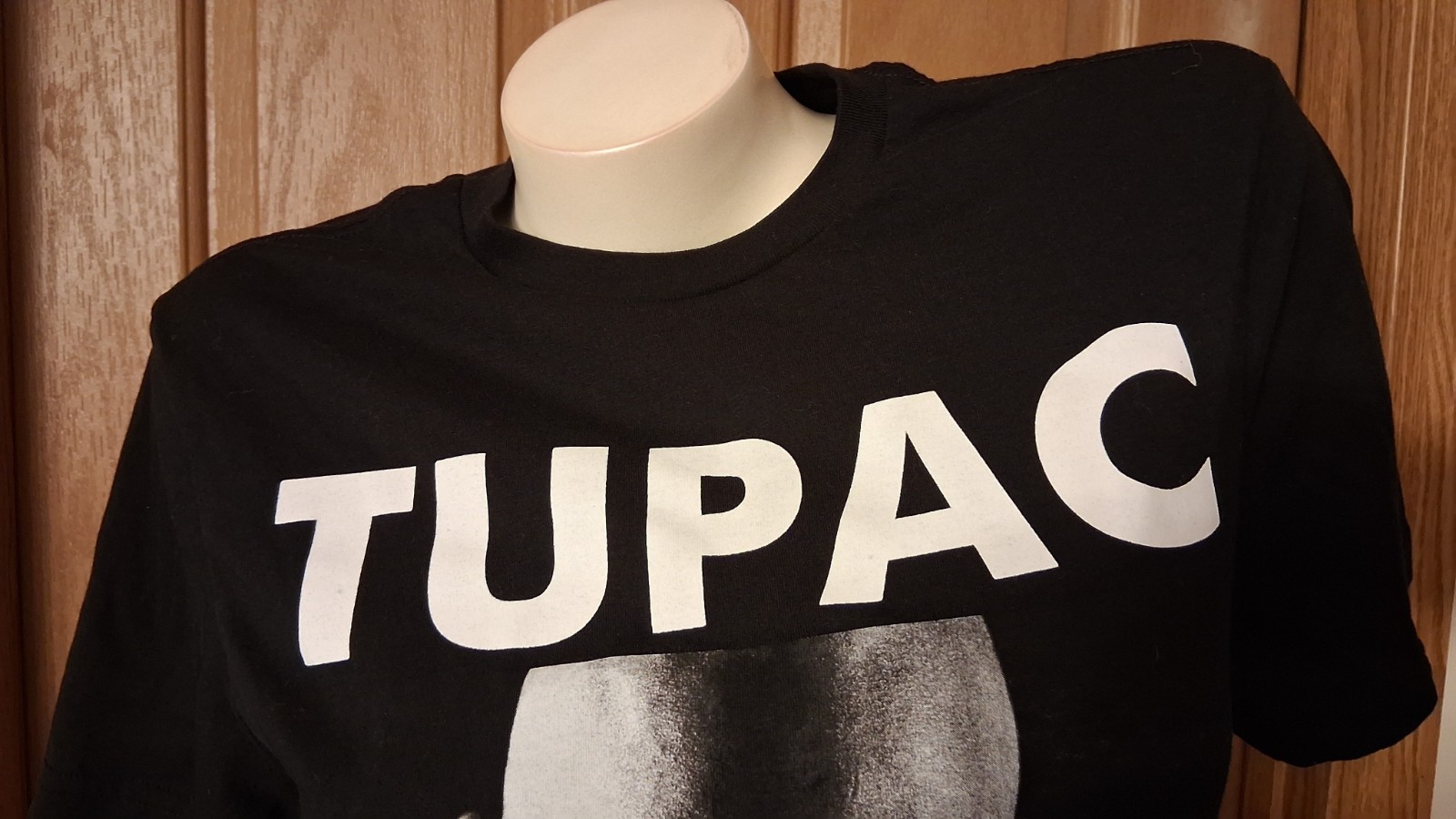 2PAC Black Graphic Tee Round Neck Short Sleeves Rap HipHop Size S(34-36) gallery