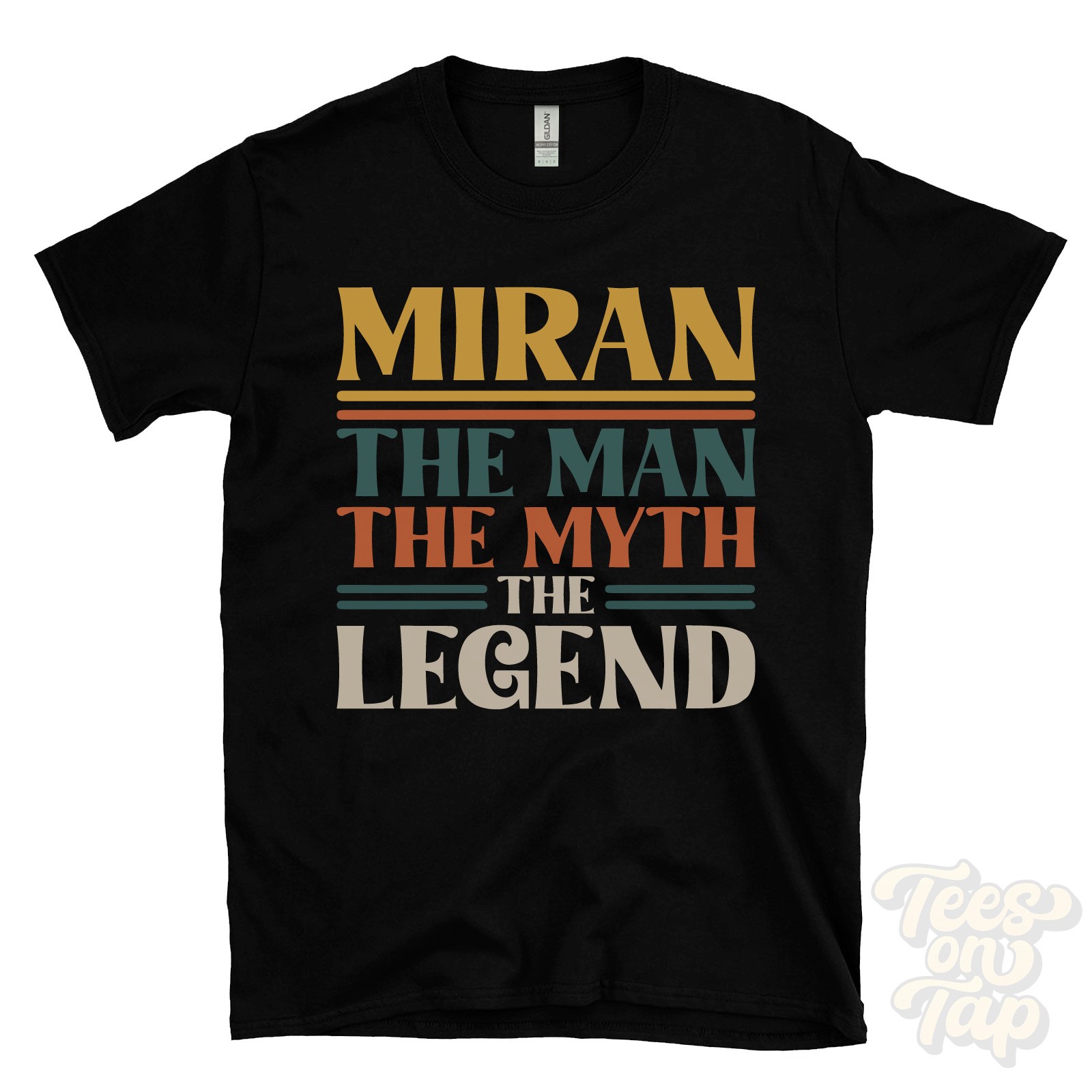 MIRAN THE MAN THE MYTH THE LEGEND T-SHIRT mens name gift for him brother dad son