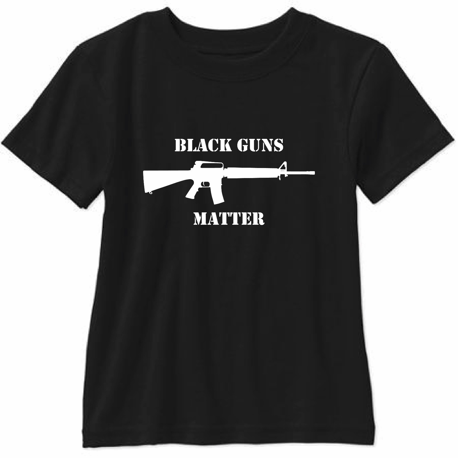 Black Guns Matter M16 Short Sleeve T Shirt AR15 1911 M9 M14 2nd