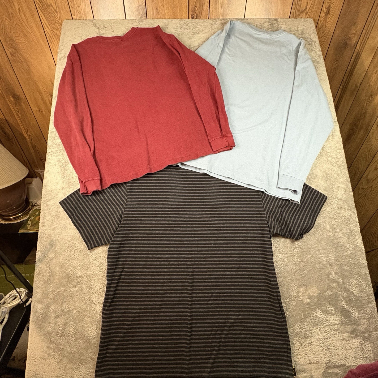 LOT OF 3 Men's XL Carhartt Henley/Crewneck LS & SS Shirts SEE DESCRIPTION gallery