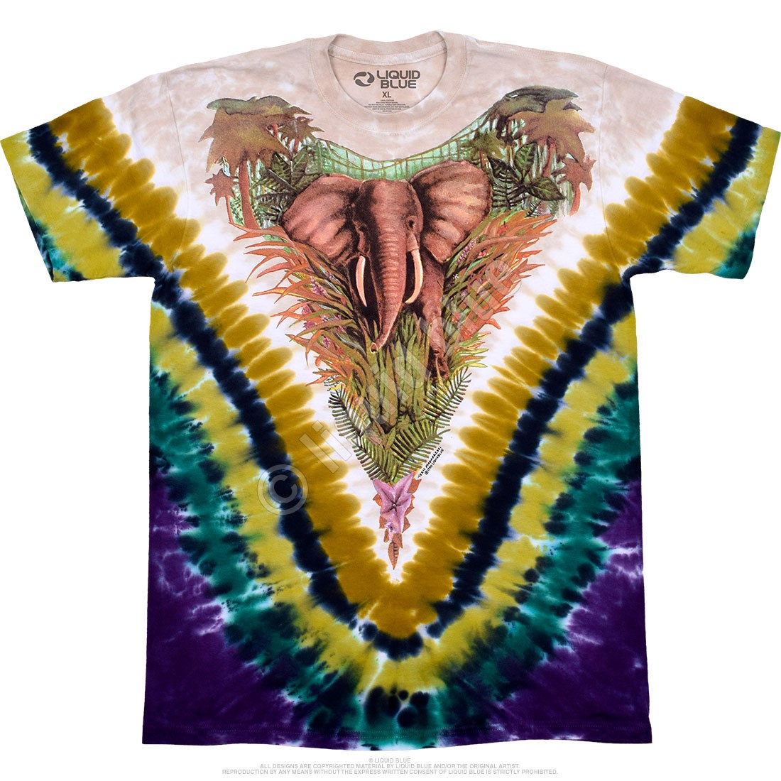 Endangered Tie-Dye T-Shirt Liquid Blue