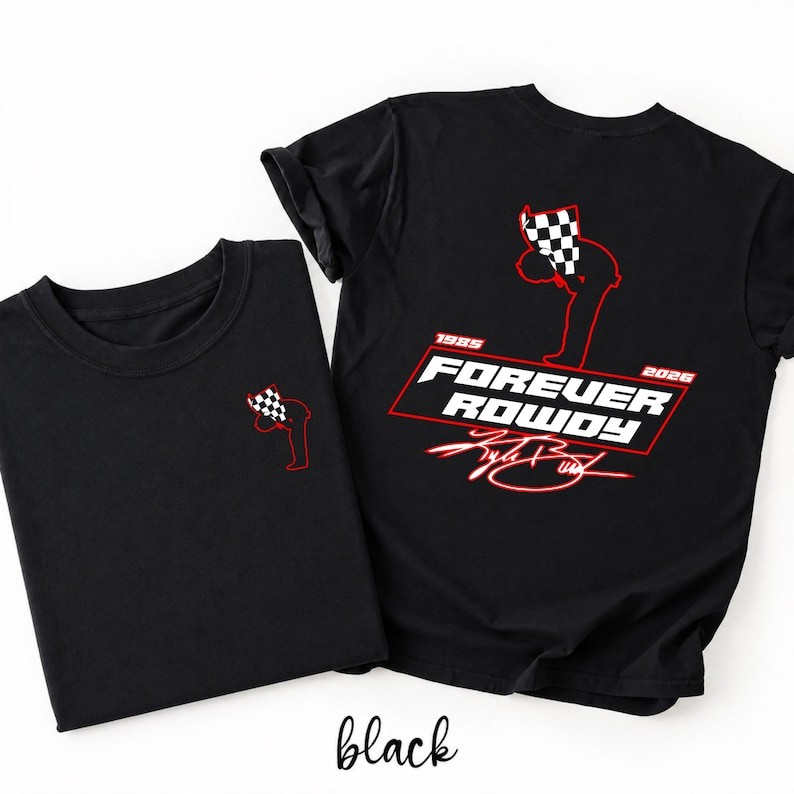 Kyle Busch Forever Rowdy Unisex Shirt, Racing Fan Tee, Motorsport Graphic T-Shir gallery