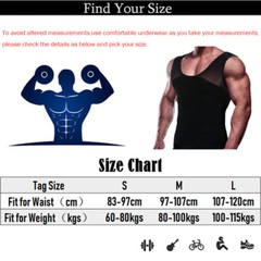 Mens Body Shaper Vest Chest Compression Shirt Abdomen Slim Tank Tops Undershirt