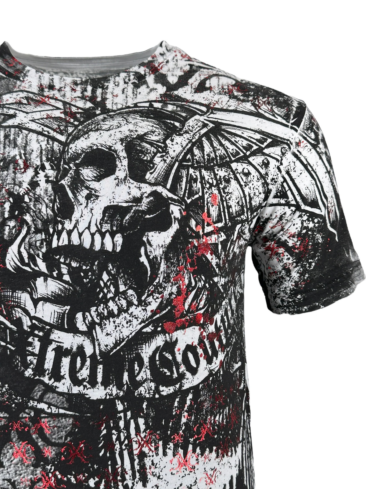 Xtreme Couture By Affliction Men's T-shirt Combatant Skull Biker S-5XL gallery