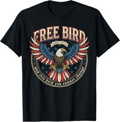 Free Bird This Bird You Cannot Change Eagle 4th of July USA unisex T-Shirt