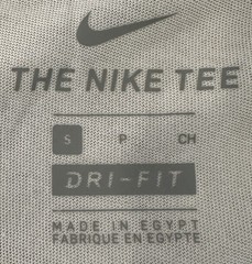 Nike Men’s Dri-Fit Training Short Sleeve T-Shirt~ NWT~Small~White w Blue Logo