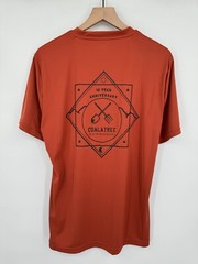 NEW COALATREE 10 Year Anniversary Tee Shirt Burnt Orange Performance Mens Size M