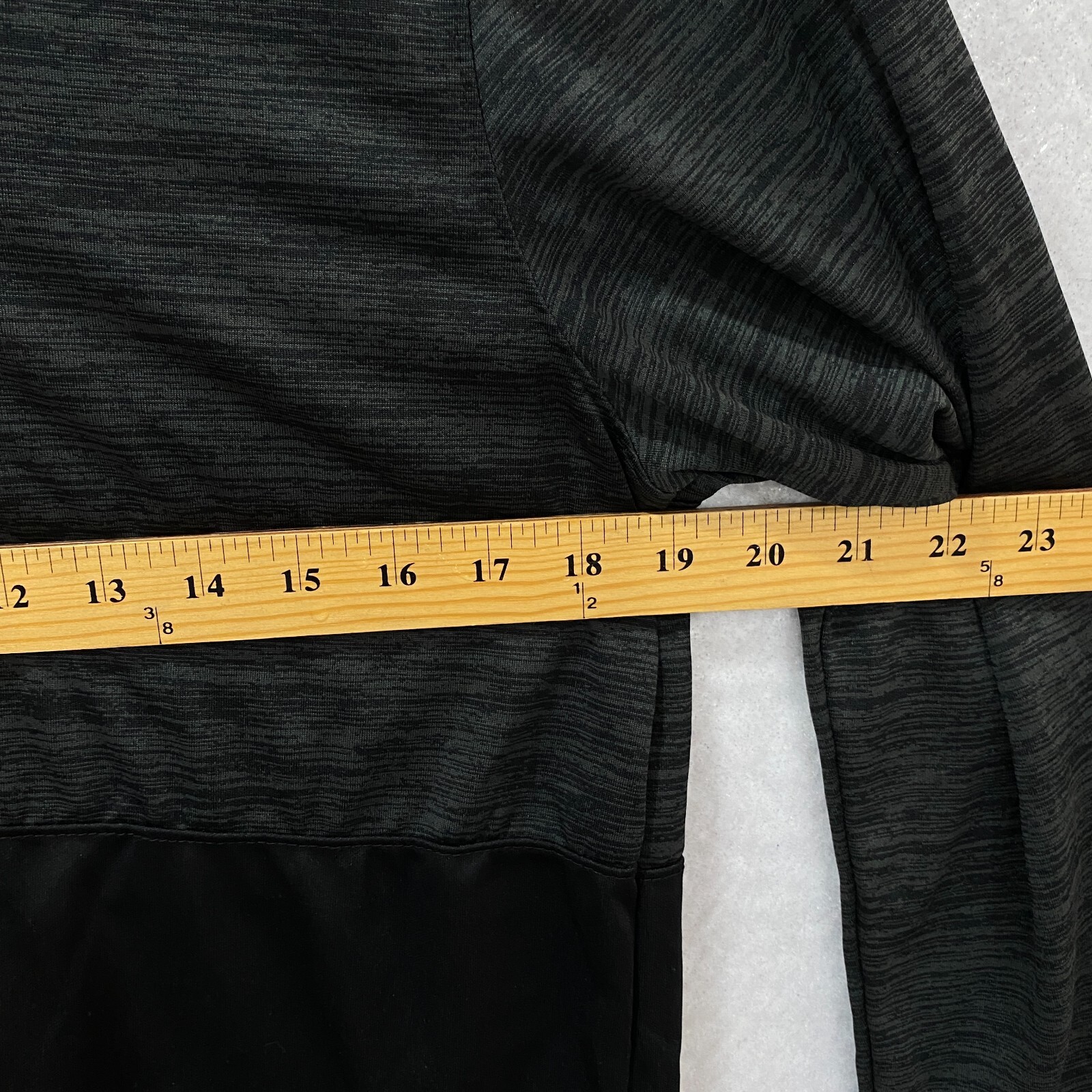 Augusta Sportswear Athletic Top Men's M Black 1/4 Zip Long Sleeve Semi Sheer gallery