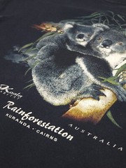 Vintage 90s Australia Koala Bear Rainforest Shirt Rare Vtg Aus Wildlife Animals