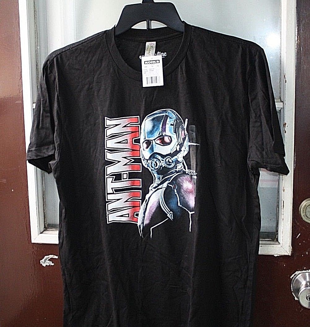 New Antman Shirt size L T-Shirt Marvel Comic Short Sleeve  -I -9