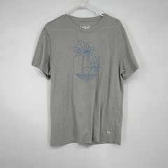 Marine Layer Weekend Sport Mens Large Gray Palm Tree Graphic T-Shirt