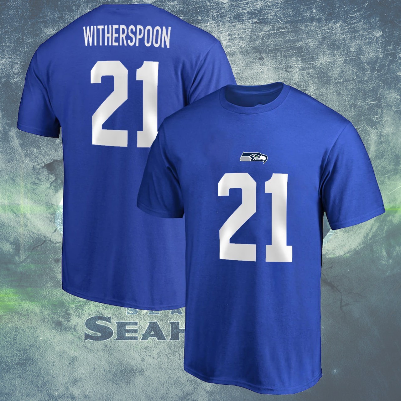 SALE!!! Dev0n Witherspoon #21 Seattle Football Name & Number Gift Fan gallery
