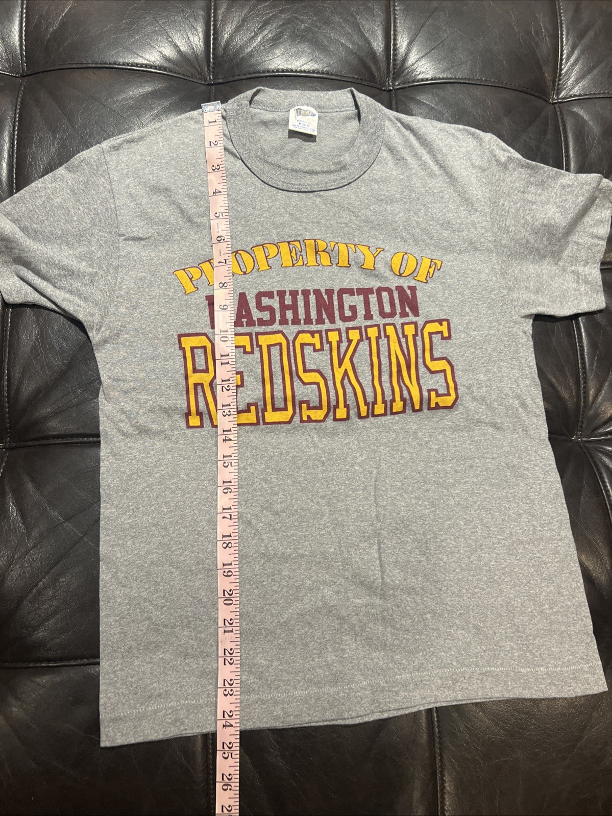 Vintage Trench Washington Redskins Gray Single Stitch T Shirt M gallery