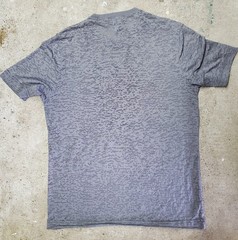 INC International Concepts Men’s Metallic/ Grey Burnout T-Shirt Affliction Sz M