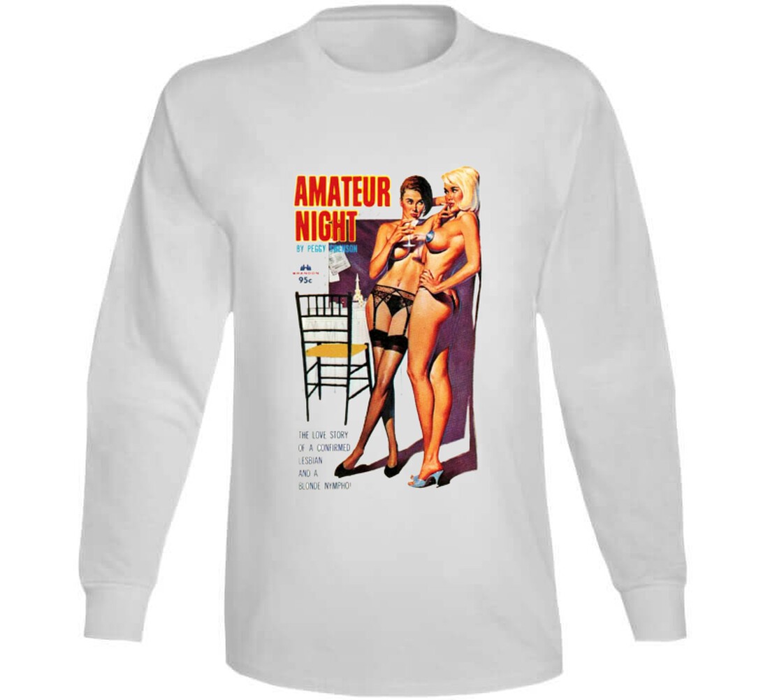 Amateur Night Strippers Burlesque Tee White Retro Vintage T-shirt Adults Only gallery