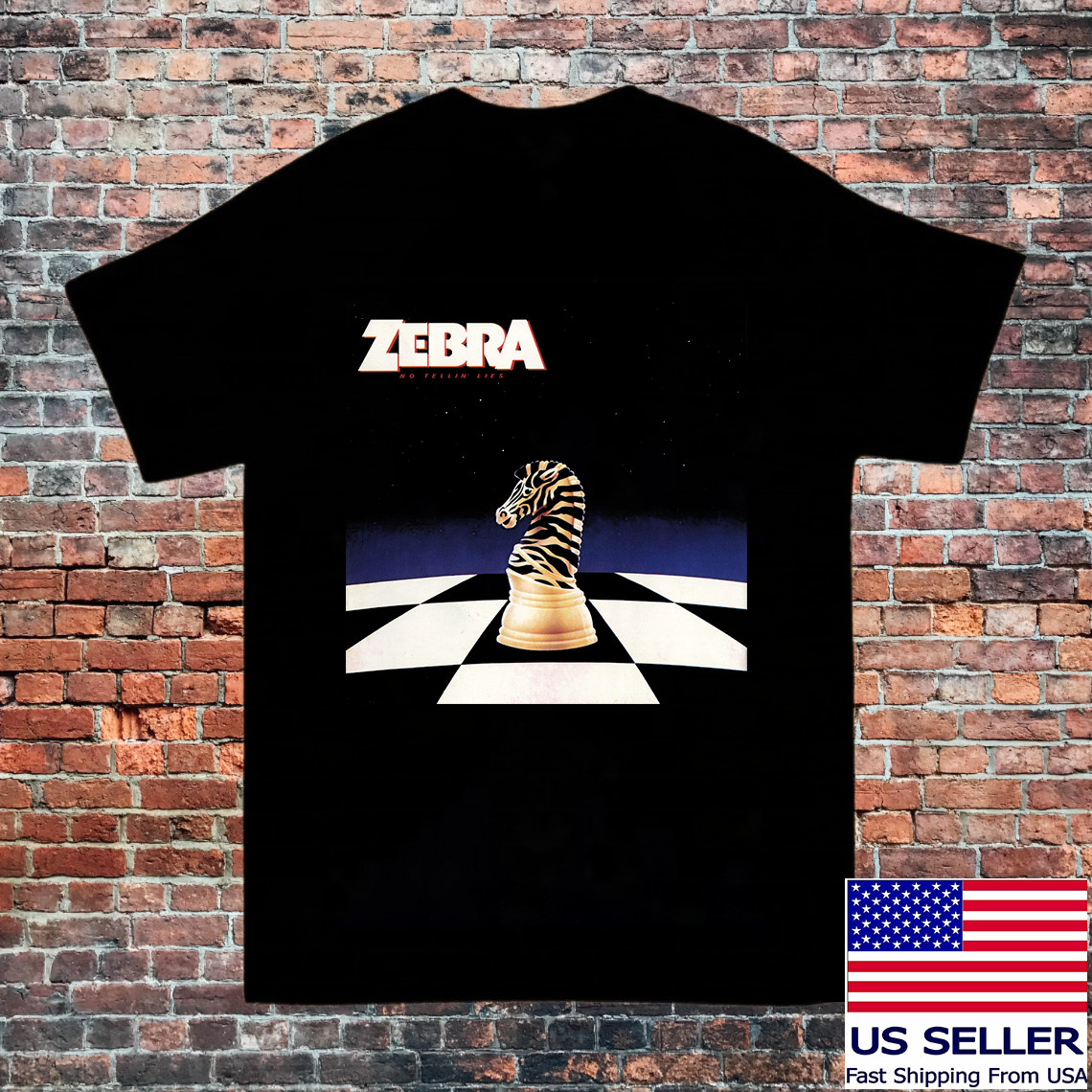 No Tellin’ Lies  Album by Zebra Band T Shirt Full Size S-5XL
