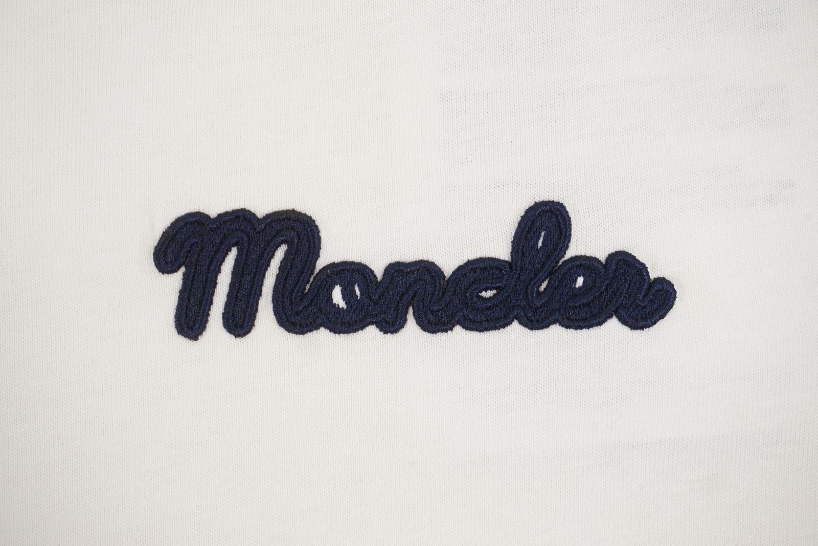 Moncler Embroidered Logo Cotton Short-Sleeve T-Shirt In White - Men's Size XXL gallery