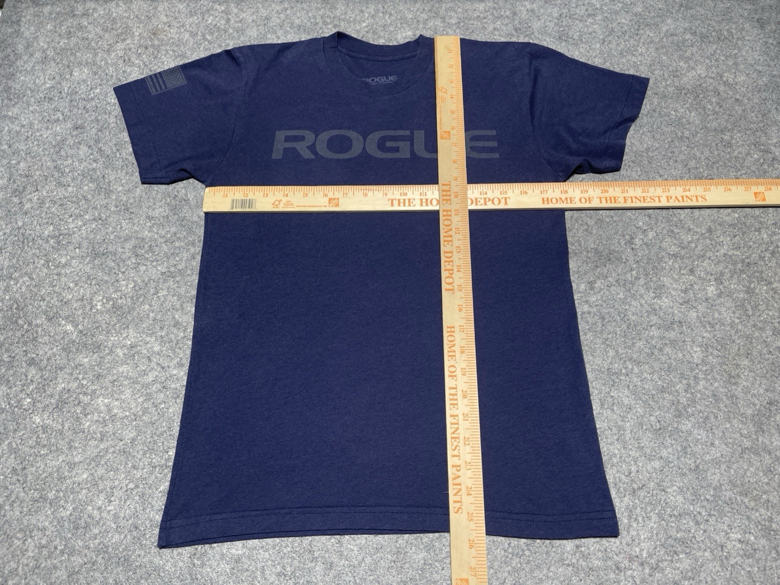 Rogue Fitness Blue Small Workout Lift Heavy Gym Rat Shirt gallery